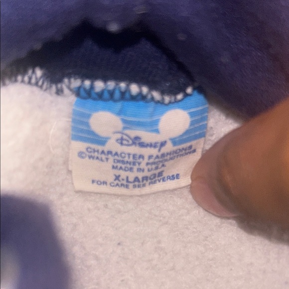 Navy Blue and Grey Mickey Mouse Disney hoodie - Picture 3 of 3